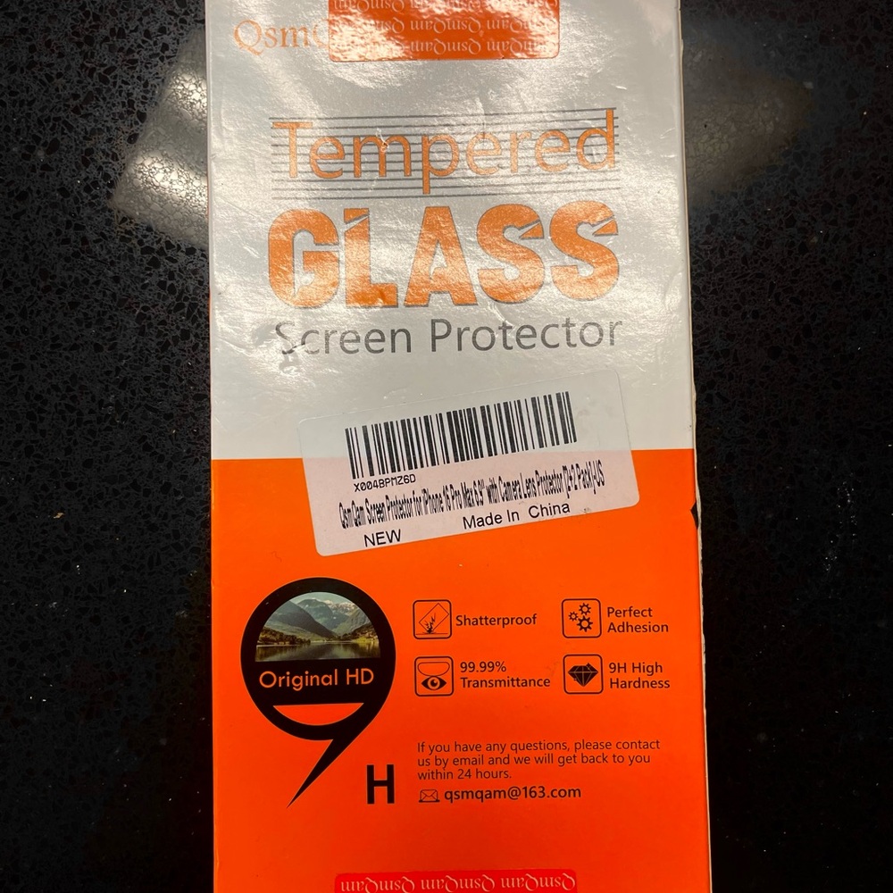 iPhone 16Pro Max Tempered Glass Screen Protector